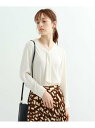 【SALE/40%OFF】INDIVI 【マシンウォッシュ】ボウタイ七分袖ブラウス インディヴィ シャツ/ブラウス シャツ/ブラウスその他 ホワイト グリーン ベージュ ピンク ネイビー【送料無料】