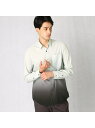 COMME CA MEN グラデーションプリント ポリエステルローンシャツ コムサメン シャツ/ブラウス シャツ/ブラウスその他 ブラック ネイビー ブラウン【送料無料】