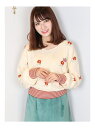 【SALE/20%OFF】dazzlin フラワージャカードニット ダズリン ニット【RBA_S】【RBA_E】【送料無料】