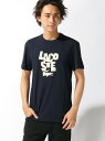 LACOSTE (M)『LACOSTE』レタリングクルーネックTシャツ(半袖) ラコステ カットソー【送料無料】