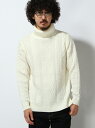 【SALE/80%OFF】BROWNY STANDARD 【WEGO】(M)サイドスリットケーブルタートルニット ウィゴー ニット【RBA_S】【RBA_E】