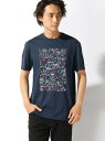 LACOSTE (M)『WEB限定』プリントコットンジャージークルーネックTシャツ ラコステ カットソー【送料無料】