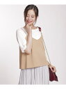 【SALE/80%OFF】Broderie&Co リブニットワイドキャミセット ナノユニバース カットソー【RBA_S】【RBA_E】