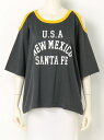 【SALE/30%OFF】RODEO CROWNS リンガー オープンショルダー カレッジ Tシャツ ロデオクラウンズワイドボウル カットソー【RBA_S】【RBA_E】