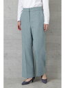 NATURAL BEAUTY BASIC |Oggi 12月号掲載|ウールメランジフラノストレートパンツ ナチュラルビューティベーシック パンツ/ジーンズ パンツその他 ブルー グレー ベージュ【送料無料】