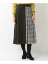 【SALE/30%OFF】CHRISTIAN AUJARD 【洗える】セパレートセミフレアスカート クリスチャン・オジャール スカート スカートその他 カーキ【送料無料】