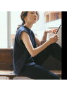 qualite 【エディター高橋志津奈 * qualite】 モクロディデザインTシャツ【セット カリテ カットソー Tシャツ グレー ホワイト カーキ【送料無料】