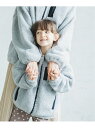 【SALE/10%OFF】pairmanon 【ママとおそろい】 ボリューム袖 ボア ブルゾン ジャケット ユニセックス アウター くすみカラー 無地 総柄 ペアマノン コート/ジャケット キッズアウター ブルー ブラウン ベージュ ピンク
