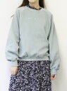 【SALE/50%OFF】UNRELISH 刺繍裏起毛カットトップス アンレリッシュ カットソー カットソーその他 グリーン オレンジ ブラウン