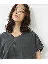 【SALE/30%OFF】AZUL by moussy ピグメントVネックルーズチュニック アズールバイマウジー ワンピース【RBA_S】【RBA_E】