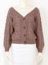 WOOL MIX 2WAYケーブルニット リップサービス ニット【送料無料】