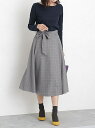 【SALE/40%OFF】nano・universe チェックフレアスカート ナノユニバース スカート【R