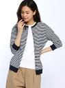 【SALE/30%OFF】LACOSTE (W)クルーネックボーダーカーディガン ラコステ ニット【RBA_S】【RBA_E】【送料無料】