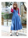 【SALE/30%OFF】dazzlin レースアップデニムジャンスカ ダズリン ワンピース【RBA_S】【RBA_E】【送料無料】