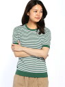 LACOSTE (W)クルーネックボーダープルオーバー ラコステ ニット【送料無料】