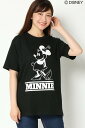 ikka kids ミニーモノトーンプリントTシャツ イッカ ファッショングッズ