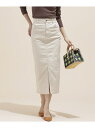 nano・universe I-line slim fit skirt ナノユニバース スカート【送料無料】