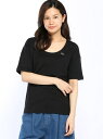 LACOSTE (W)レディースソフトコットンジャージーワイドネックTシャツ ラコステ カットソー【送料無料】