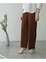 frames RAY CASSIN 【WEB限定】カットプリーツパンツ レイカズン パンツ/ジーンズ フルレングス ブラウン ブラック グレー