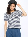 LACOSTE (W)ストライプTシャツ ラコステ カットソー【送料無料】