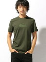 LACOSTE (M)フロッキーロゴプリントTシャツ ラコステ カットソー【送料無料】