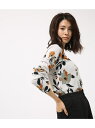 【SALE/33%OFF】AZUL by moussy 《12月5日まで期間限定価格》フラワー柄Vネック長袖プルオーバー II アズールバイマウジー ニット【RBA_S】【RBA_E】