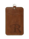 ROYAL FLASH PEANUTS/スヌーピー/レザーイニシャルパスケースR ロイヤルフラッシュ その他 その他 ブラウン