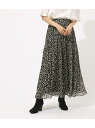 AZUL by moussy レオパード柄プリーツスカート アズールバイマウジー スカート【送料無料】