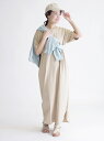SHIPS WOMEN サスティナブルオーガニックワンピース◇ シップス ワンピース 半袖ワンピース ベージュ ホワイト グレー ブラウン グリーン【送料無料】