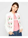 【SALE/50%OFF】TARA JARMON フラワーエンブロイダリーブルゾン IMPORTED タラ ジャーモン コート/ジャケット【RBA_S】【RBA_E】【送料無料】