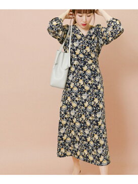 【SALE/30%OFF】KBF KBF+ フラワープリントカシュクール2wayワンピース ケービーエフ ワンピース【RBA_S】【RBA_E】【送料無料】