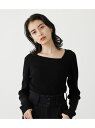 【SALE/50%OFF】AZUL by moussy ASYMMETRY NECK L/S KNIT TOPS アズールバイマウジー ニット ニットその他 ブラック グリーン ホワイト パープル