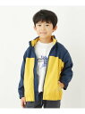 【SALE/46%OFF】HusHusH 【90-160cm】バイカラー撥水ブルゾン ハッシュアッシュ コート/ジャケット ブルゾン イエロー ブルー