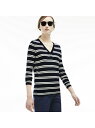【SALE/75%OFF】LACOSTE (W)ボーダー柄Vネックセーター ラコステ ニット【RBA_S】【RBA_E】【送料無料】