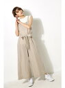 【SALE/50%OFF】AZUL by moussy 《WEB限定プレセール》コットンリネンストライプオールインワン アズールバイマウジー ワンピース【RBA_S】【RBA_E】