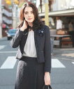 OFUON ツイードノーカラージャケット オフオン コート/ジャケット【送料無料】