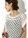 【SALE/70%OFF】AZUL by moussy 《WEB限定プレセール》透かし編みニットプルオーバー アズールバイマウジー ニット【RBA_S】【RBA_E】
