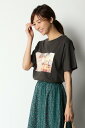 ikka USAコットン転写Tシャツ イッカ カットソー