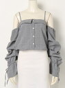 【SALE/50%OFF】ボリュームスリーブオフショルシャツ リップサービス シャツ/ブラウス【RBA_S】【RBA_E】