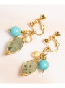【SALE/40%OFF】WYTHE CHARM プレナイト×ターコイズイヤリング ワイスチャーム アクセサリー イヤリング グリーン
