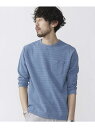 【SALE/60%OFF】nano・universe インディゴボーダーカノコTシャツ 7S ナノユニバース カットソー【RBA_S】【RBA_E】