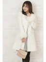 PROPORTION BODY DRESSING ファーポケットノーカラーコート プロポーションボディドレッシング コート/ジャケット【先行予約】*【送料無料】