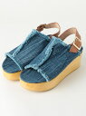 【SALE/50%OFF】Jeffrey Campbellデニムフリンジサンダル〈ジェフリーキャンベル〉 アナザーエディション シューズ【RBA_S】【RBA_E】【送料無料】
