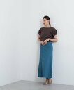 【SALE/60%OFF】NATURAL BEAUTY BASIC ハイウエストセミフレアスカート ナチュラルビューティベーシック スカート スカートその他 ブルー ブラウン ピンク