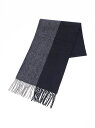【SALE/40%OFF】LAKOLE (M)バイカラーストライプマフラー ラコレ ファッショングッズ マフラー/スヌード ネイビー ブラック ベージュ