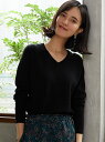 【SALE/10%OFF】◆CF W/RY/N ラグラン Vネック ニット ユナイテッドアローズ グリーンレーベルリラクシング ニット【RBA_S】【RBA_E】【先行予約】*【送料無料】