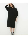 【SALE/60%OFF】AZUL by moussy ボリュームスリーブクルーネック7分袖ニットワンピース アズールバイマウジー ワンピース【RBA_S】【RBA_E】