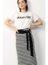 【SALE/73%OFF】AZUL by moussy テレコボーダーミディスカート アズールバイマウジー スカート【RBA_S】【RBA_E】