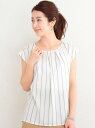 【SALE/30%OFF】BEAUTY & YOUTH UNITED ARROWS BY ストライプバックジップブラウス ビューティ&ユース ユナイテッドアローズ シャツ/ブラウス【RBA_S】【RBA_E】【送料無料】