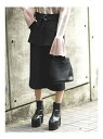 EMODA ベルトマークミディスカート エモダ スカート【送料無料】